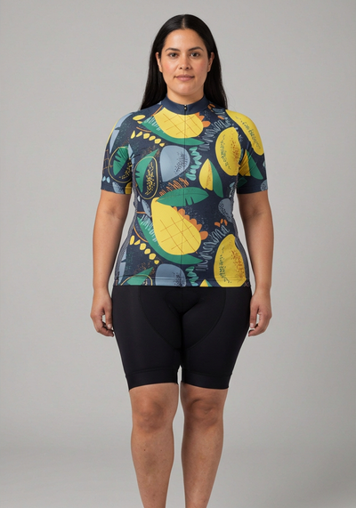 Women's Mango Fruit Indulgence Short Sleeve Cycling Jersey