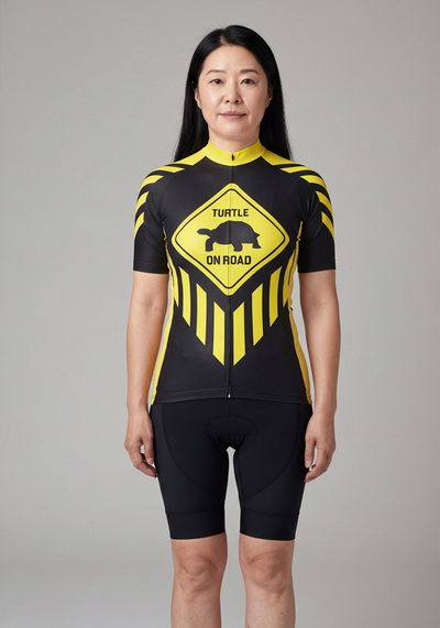 Women's Turtle on Road Short Sleeve Cycling Jersey