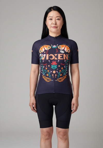 Women's Vixen Butterflies Short Sleeve Cycling Jersey