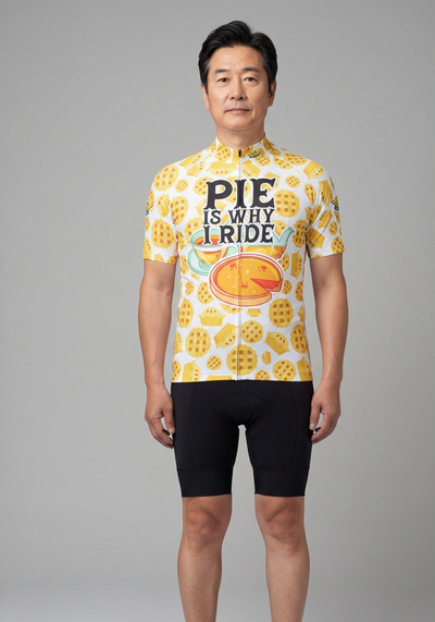 Men's Pie is Why I Ride Short Sleeve Cycling Jersey