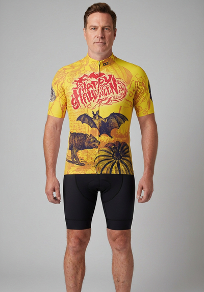 Men's Happy Halloween Short Sleeve Cycling Jersey