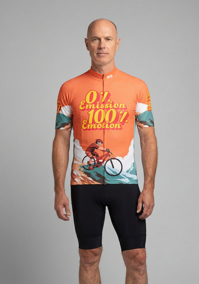 Men's No Emissions Full Emotion Short Sleeve Cycling Jersey