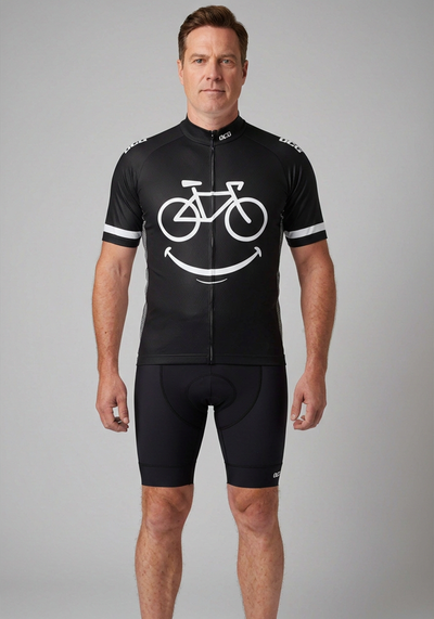 Men's Smiling Bike Short Sleeve Cycling Jersey