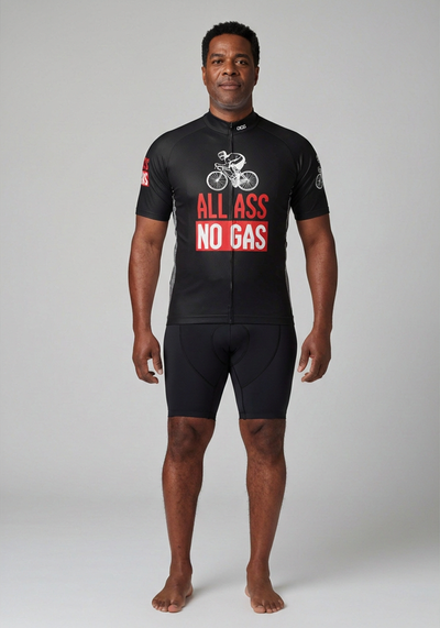 Men's All Ass No Gas Short Sleeve Cycling Jersey