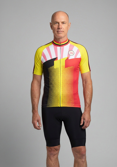 Men's World Countries Team Belgium Icon Short Sleeve Cycling Jersey