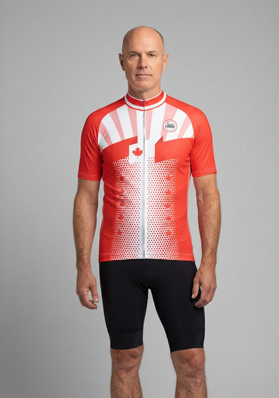 Men's World Countries Team Canada Icon Short Sleeve Cycling Jersey