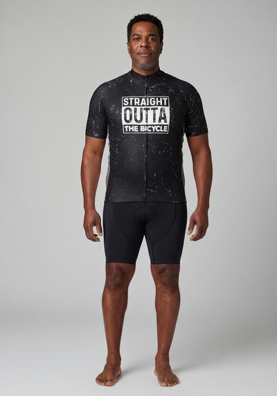 Men's Straight Outta The Bicycle Short Sleeve Cycling Jersey