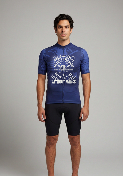 Men's Intelligence Without Ambition Is Like a Bird Without Wings Short Sleeve Cycling Jersey