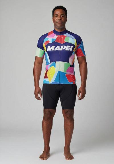 Men's Retro Mapei Classic Short Sleeve Cycling Jersey