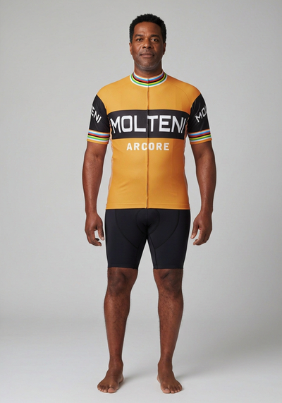 Men's Retro Molteni Classic Short Sleeve Cycling Jersey