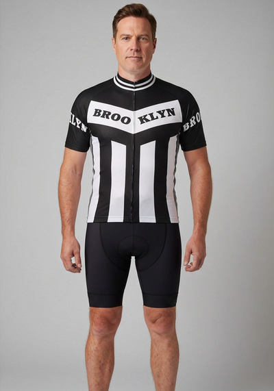 Men's Brooklyn Retro Classic Short Sleeve Cycling Jersey