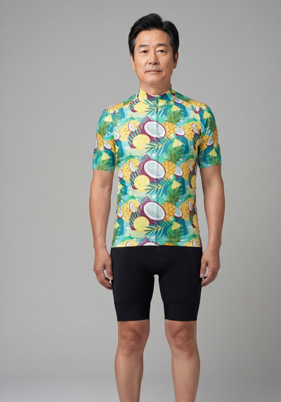 Men's Pina Colada Short Sleeve Cycling Jersey