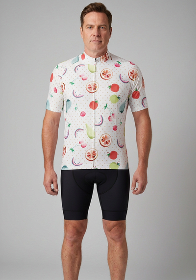 Men's Tropical Mix Short Sleeve Cycling Jersey