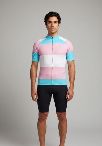 Men's LGBT Trans Pride Short Sleeve Cycling Jersey