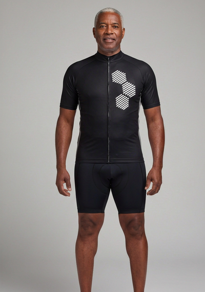 Men's Hexagon Short Sleeve Cycling Jersey