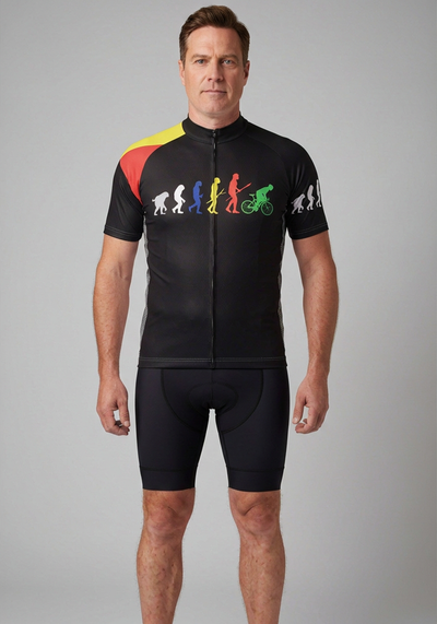 Men's Evolution of Man Short Sleeve Cycling Jersey