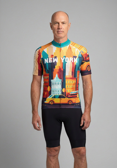 Men's Around The World - New York Short Sleeve Cycling Jersey