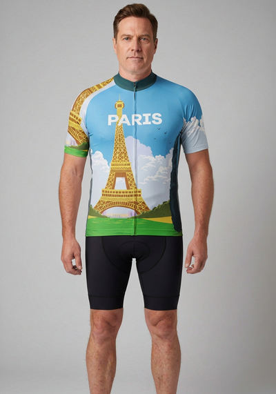 Men's Around The World - Paris Short Sleeve Cycling Jersey