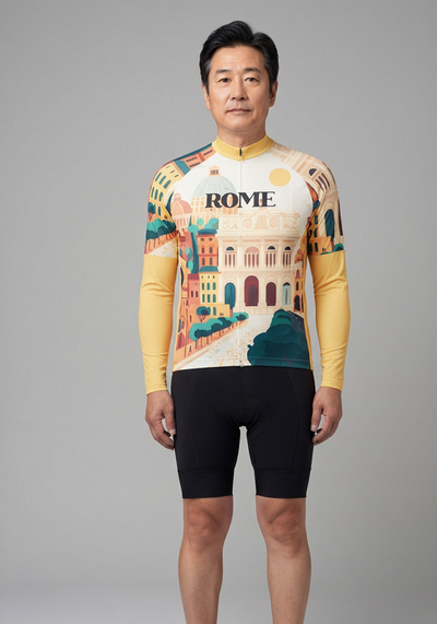 Men's Around The World - Rome Long Sleeve Cycling Jersey