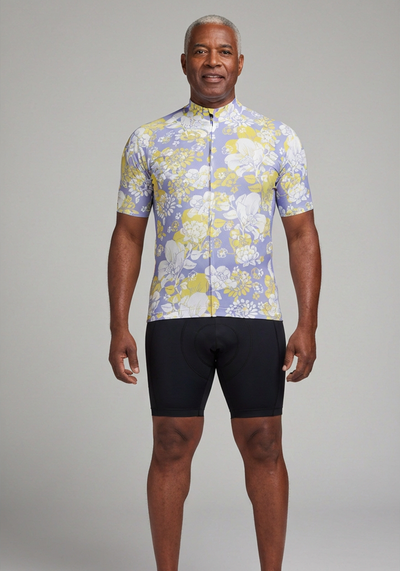 Men's Hawaii Florals Short Sleeve Cycling Jersey