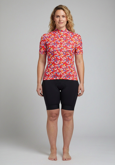 Women's Ditsy Floral Short Sleeve Cycling Jersey