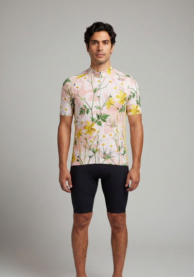 Men's Daisies Short Sleeve Cycling Jersey