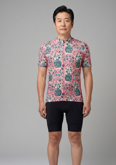 Men's Vases & Flowers Short Sleeve Cycling Jersey