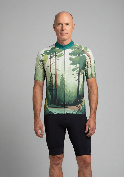 Men's I Love Mother Earth Short Sleeve Cycling Jersey