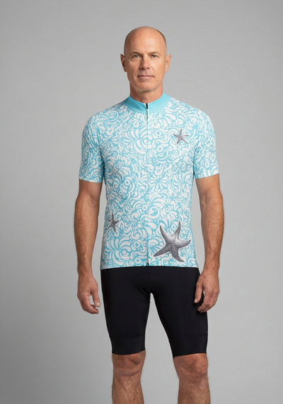 Men's Stellar Starfish Short Sleeve Cycling Jersey