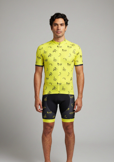 Men's Must Be Bananas Gel 2 Piece Cycling Kit