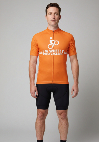 Men's I'm Wheely Into Cycling! Short Sleeve Cycling Jersey