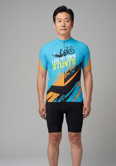 Men's I Do My Own Stunts Short Sleeve Cycling Jersey