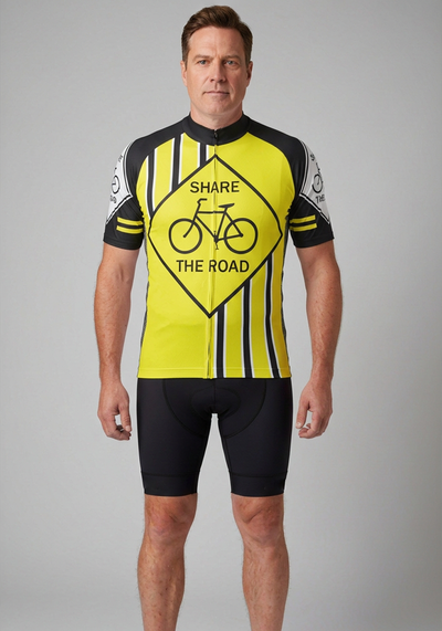 Men's Share The Road Short Sleeve Cycling Jersey