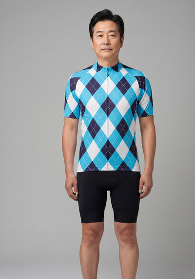 Men's Patchwork Short Sleeve Cycling Jersey