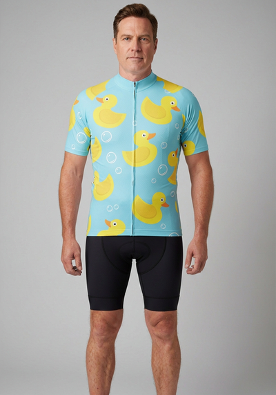 Men's Rubber Duck Short Sleeve Cycling Jersey