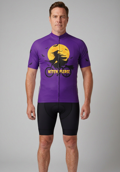 Men's Witch Please Short Sleeve Cycling Jersey