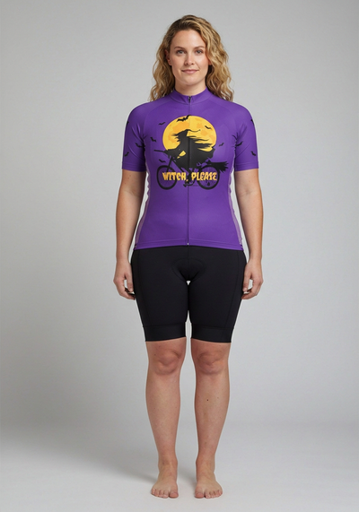 Women's Witch Please Short Sleeve Cycling Jersey