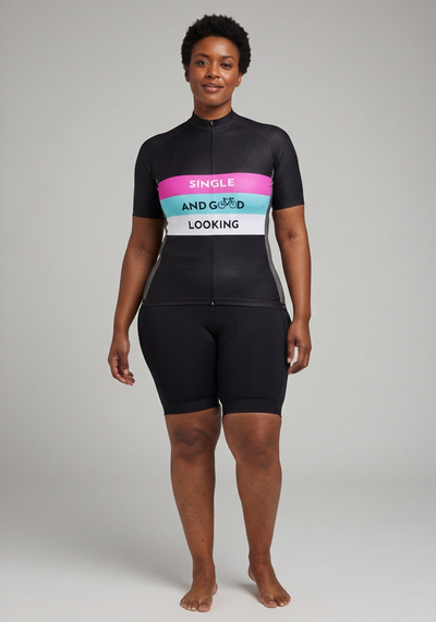 Women's Single and Good Looking Short Sleeve Cycling Jersey