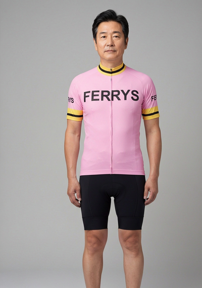 Men's Retro Ferrys 1960's Short Sleeve Cycling Jersey