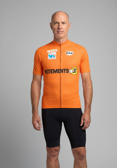 Men's Retro Vetements Team Z Short Sleeve Cycling Jersey