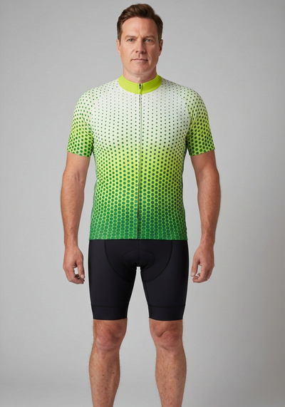 Men's Stippled Dots Short Sleeve Cycling Jersey
