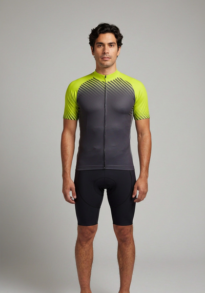 Men's Steadfast Stripes Short Sleeve Cycling Jersey