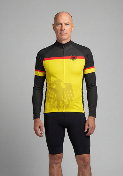 Men's Germany Deutschland Long Sleeve Cycling Jersey