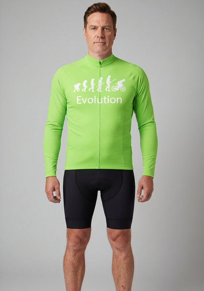 Men's Evolution of Man Long Sleeve Cycling Jersey