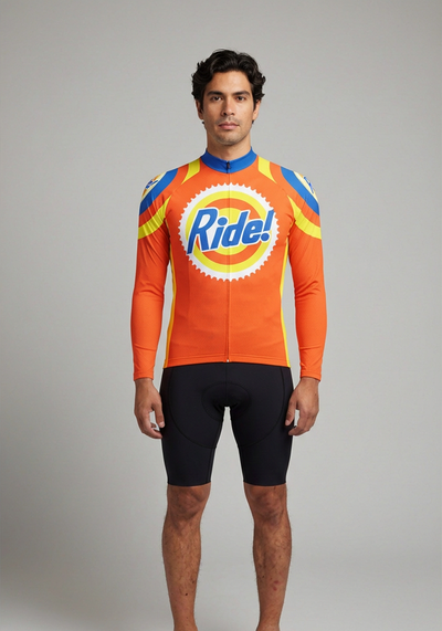 Men's Ride the Tide Short Long Sleeve Cycling Jersey