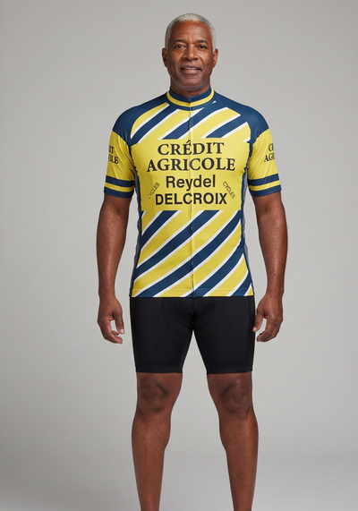 Men's Banque Retro Short Sleeve Cycling Jersey