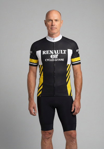 Men's Retro Auto Short Sleeve Cycling Jersey