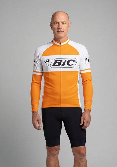 Men's Retro Scribe Long Sleeve Cycling Jersey