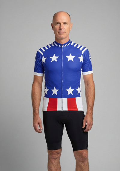 Men's American Liberty Ride Short Sleeve Cycling Jersey