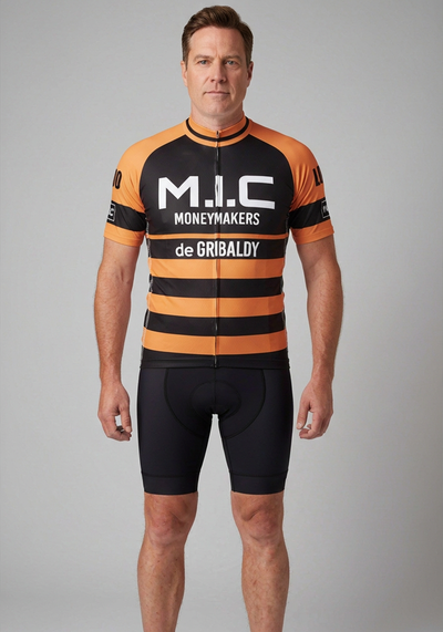 Men's Gribaldy Retro Short Sleeve Cycling Jersey